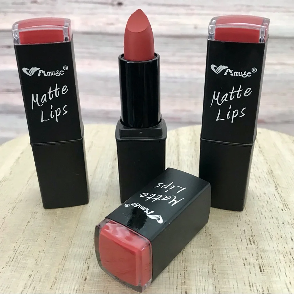 🆕3pcs Amuse Matte Lips Lipstick